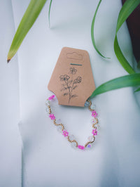 Cosmea-Bracelet pink
