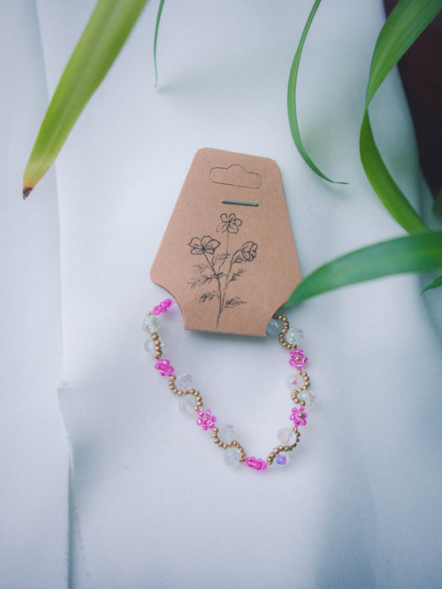 Cosmea-Bracelet pink