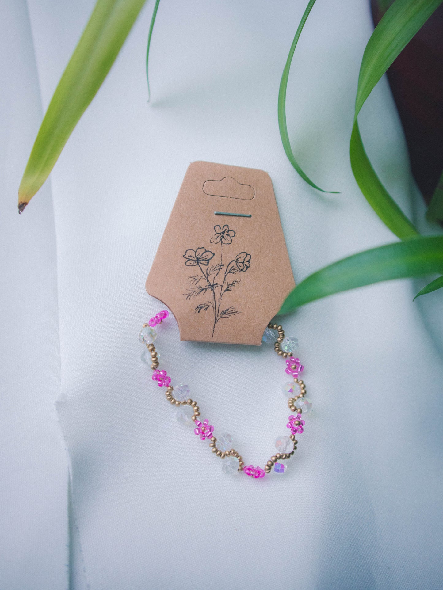 "Cosmea"-Bracelet pink