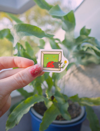 Cow and Ladybug Stickers