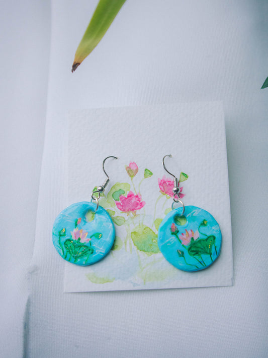 "Lotus"-Earrings