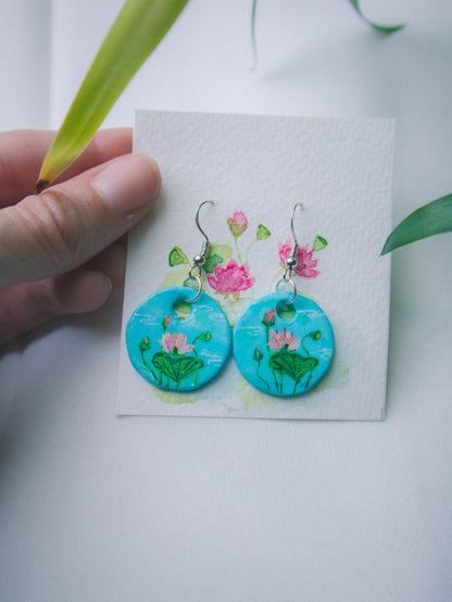 "Lotus"-Earrings