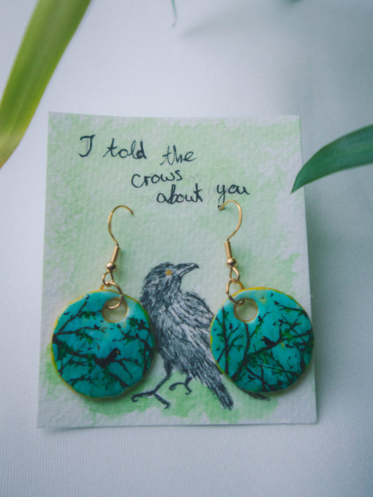"Crow"-Earrings