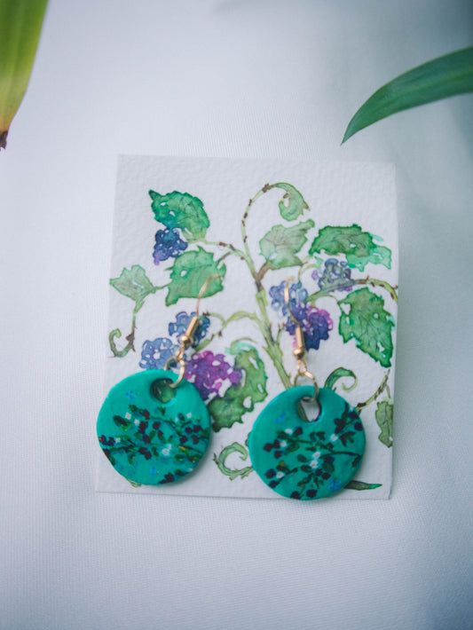 "Blackberries"- Earrings