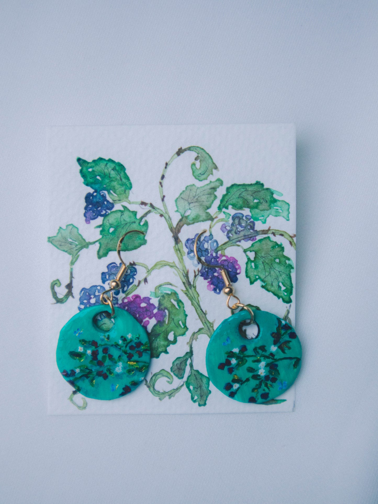 "Blackberries"- Earrings