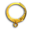 Gold-Plated Stainless Steel Leverback Hoop