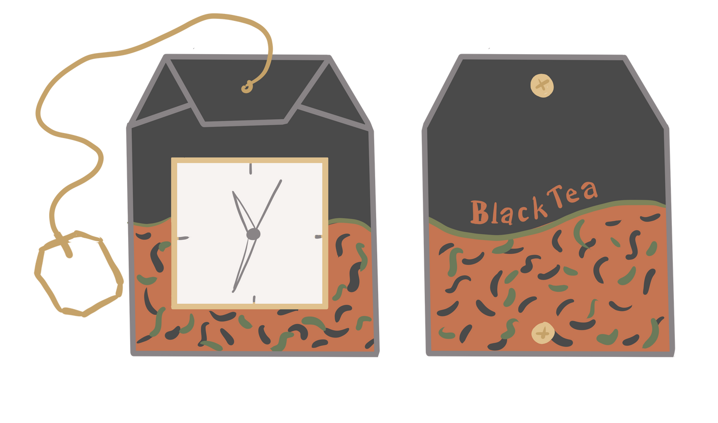 Teabag Watch Keychain