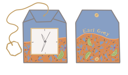 Teabag Watch Keychain