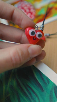 Silly Googly Heart Charm