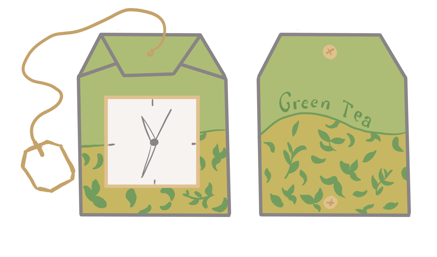Teabag Watch Keychain