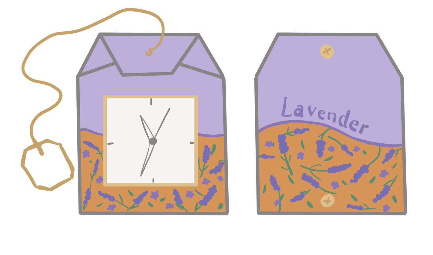 Teabag Watch Keychain