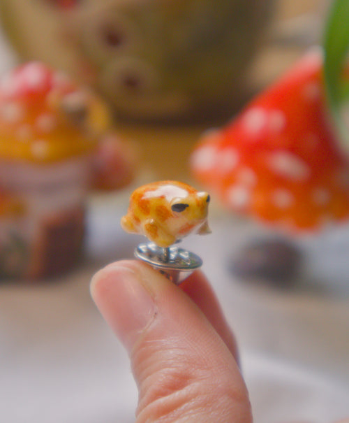 African Rain Frog Pin