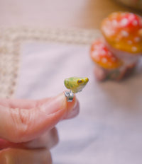 Tiny Frog Stud Earring