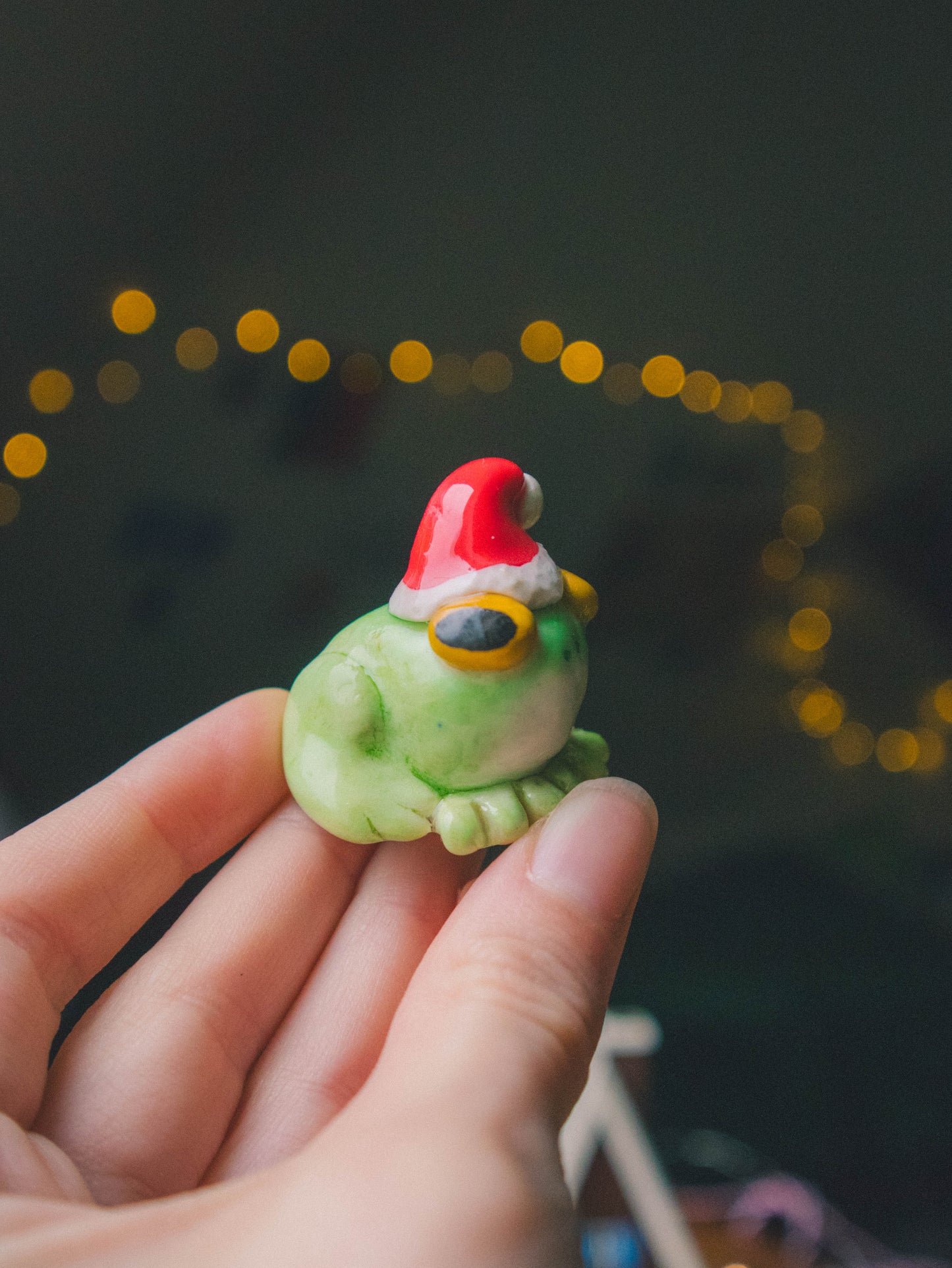 "Gloria" the glorious Christmas Frog Desk Buddy