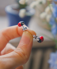 Tiny Ladybug Stud Earring