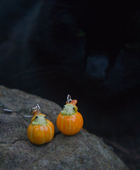 Pumpkin Frogs Earrings