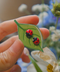 Tiny Ladybug Stud Earring