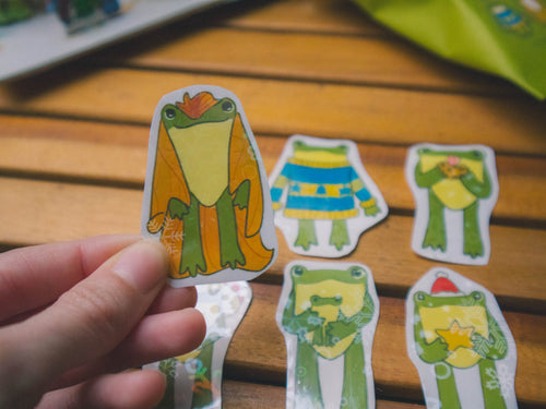 3 Random Blindbox Ribbity Stickers