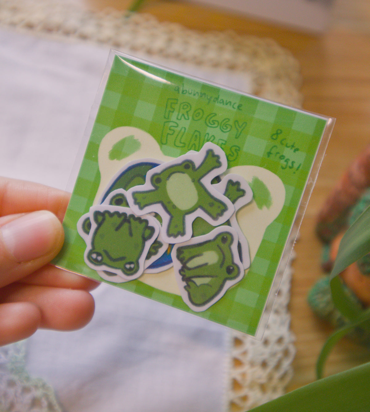 Froggy Sticker Flakes