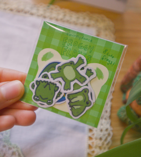 Froggy Sticker Flakes