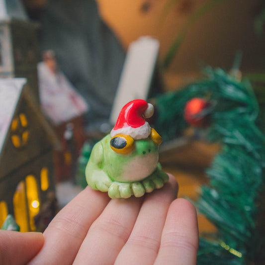 "Gloria" the glorious Christmas Frog Desk Buddy