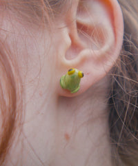 Tiny Frog Stud Earring