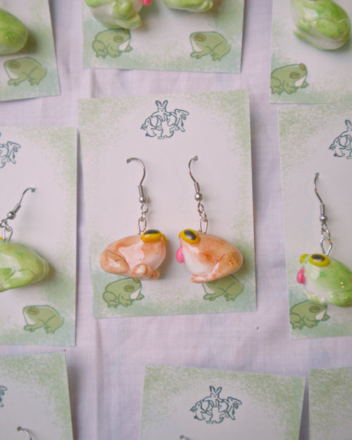 Silly Toad Earrings