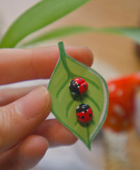 Tiny Ladybug Stud Earring