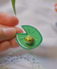 Tiny Frog Stud Earring