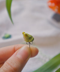 Tiny Frog Stud Earring