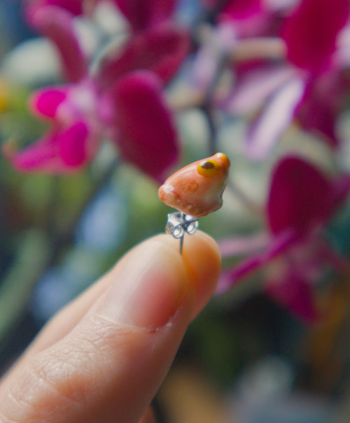 Tiny Toad Stud Earring