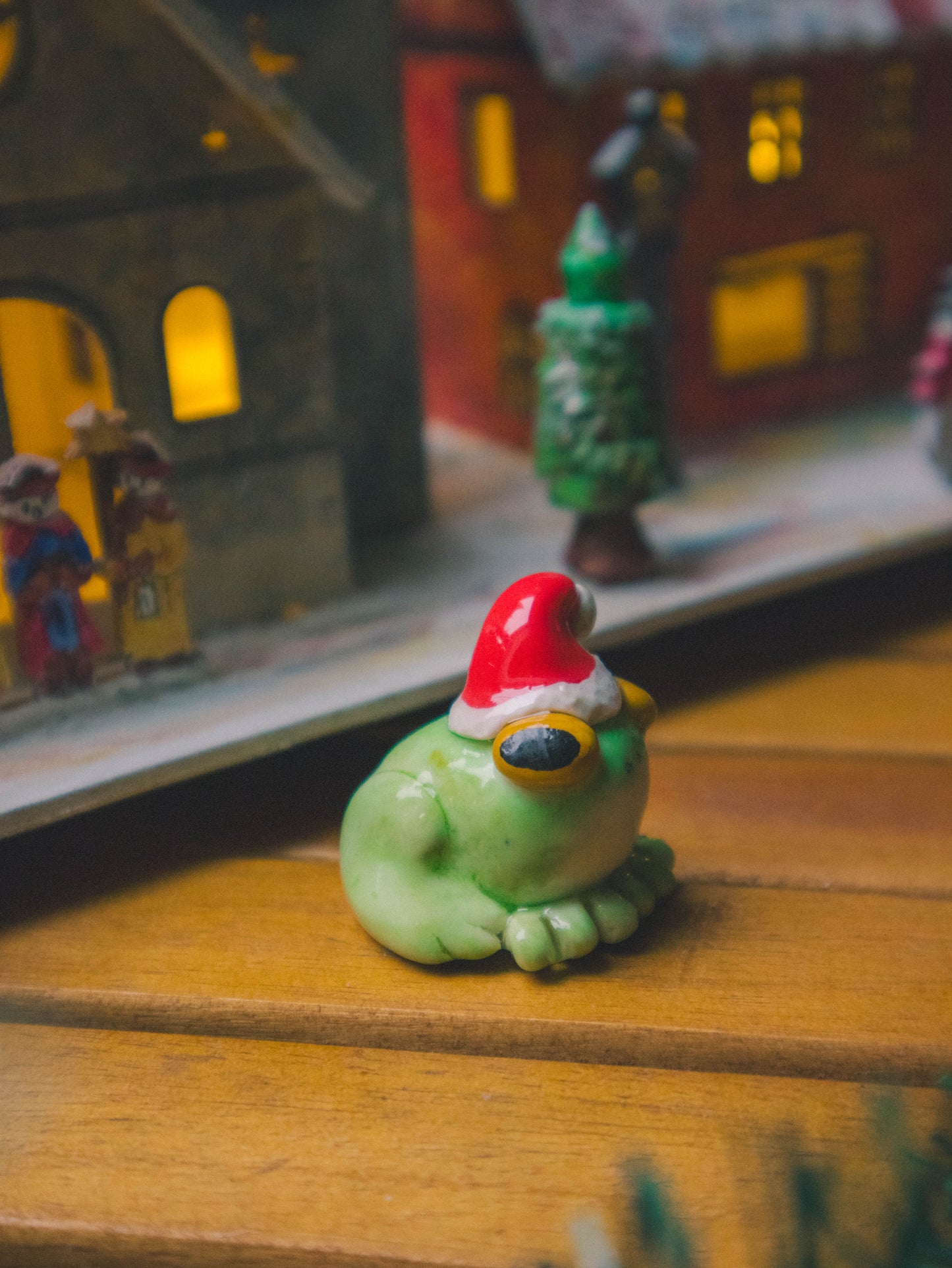 "Gloria" the glorious Christmas Frog Desk Buddy