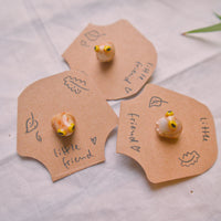 Green Frog and Brown Toad Pin