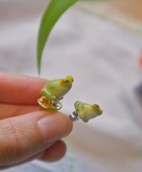 Tiny Frog Stud Earring